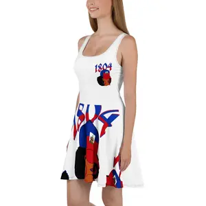 Haiti 1804 Afro Queen Graphic Dress