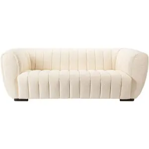 Rochelle Bouclé Sofa, Cream