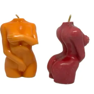Shy Feminine Candle - Figurine with Decorative Design - Ideal for Home Decor and Ornaments