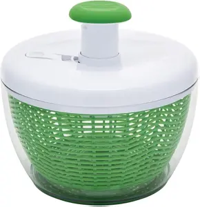 Salad Spinner Dehydrator, 6.6 Quart with Bowl, Colander & Built-in Draining System for Fresh Salad and Produce