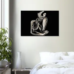 Figurative Digital Print | Figurative Line Drawing | Minimalist Female Figure | Simple Figure Art | International Women's Day | Gift