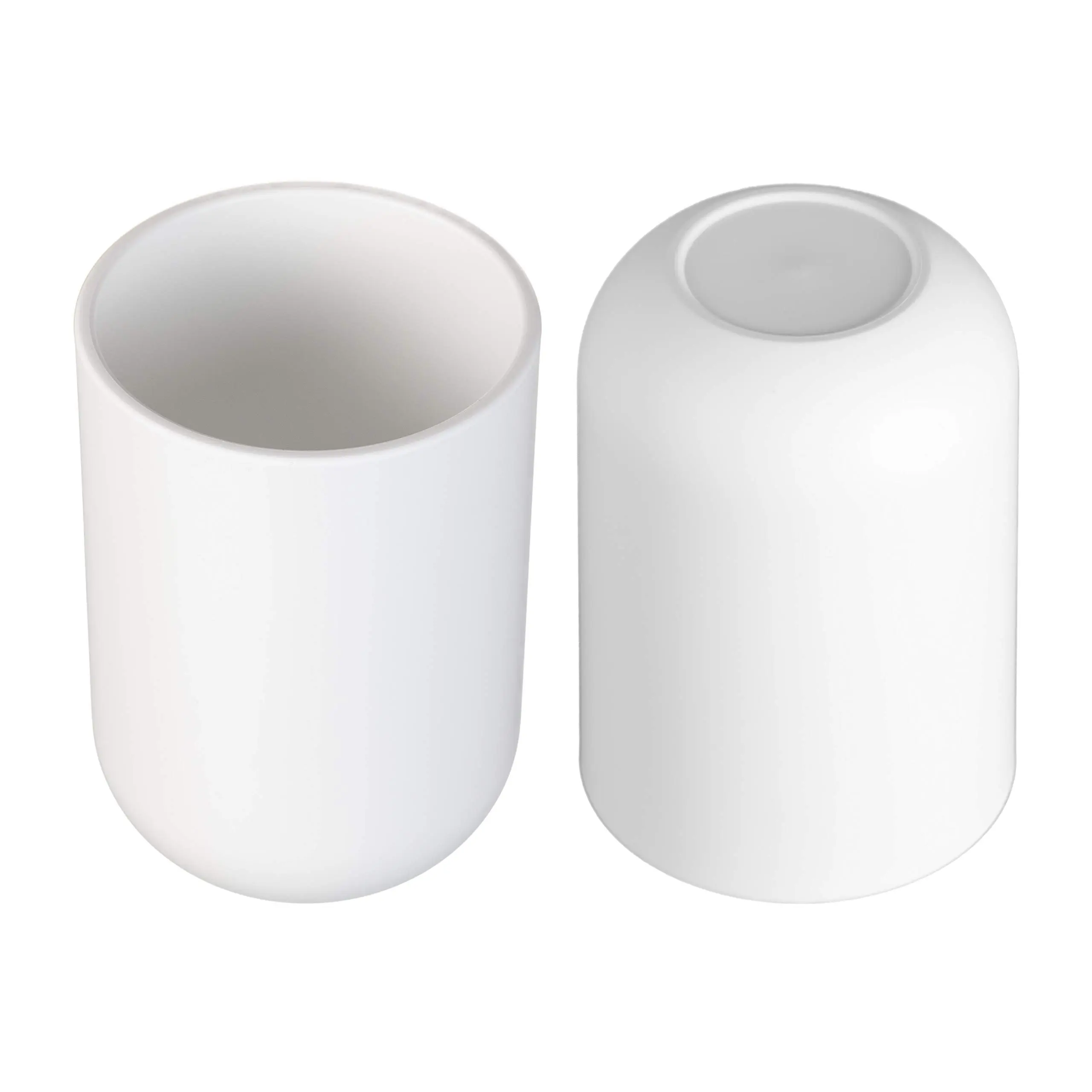 Toothbrush Cup, Bathroom Cup, Toothbrush Holder, Bathroom Tumbler, Plastic, 350ml (White)