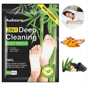 Bamboo &Ginger Foot Patch - Natural Plant-Based Formula, Delivers Gentle Cooling Comfort to Feet, Ideal for Daily Foot Care & Post-Work Relaxation.