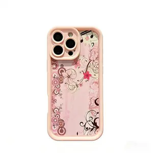 Whisper Of Music & Flower | Unique Retro Texture Phone Case,Compatible for iPhone 16 15 14 13 12 11 17Pro Max,for Samsung S25 S24 S23 S22 Ultra,Durable Dual-Layer design phone cover,Ultimate Gift for Her