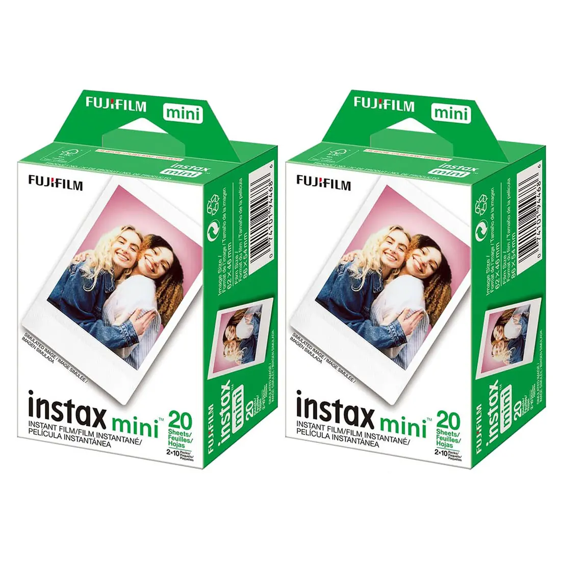Fujifilm Instax Mini Color Instant Film - 40 Count Film Exposures Fujifilm Instax Mini Color Instant Film - 40 Count Film Exposures