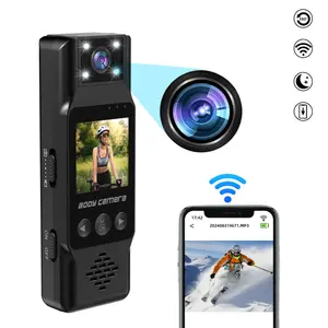 1080P Portable Sports Camera, Wearable Action Camera with 1.3'' LCD Display & 180 Degree Rotation Lens, Wireless WiFi Hotspot Body Cam for Outdoor Sport, Video Recording Camera