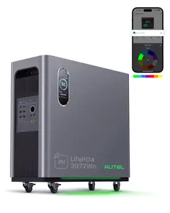 Autel 3072Wh Portable Power Station, Automotive-Grade LiFePO₄ Power Station, 120V AC Outlets x 5, 1.2H Fast Charge, Solar Generator for Home Use, Power Outage, RV, Camping, Emergencies