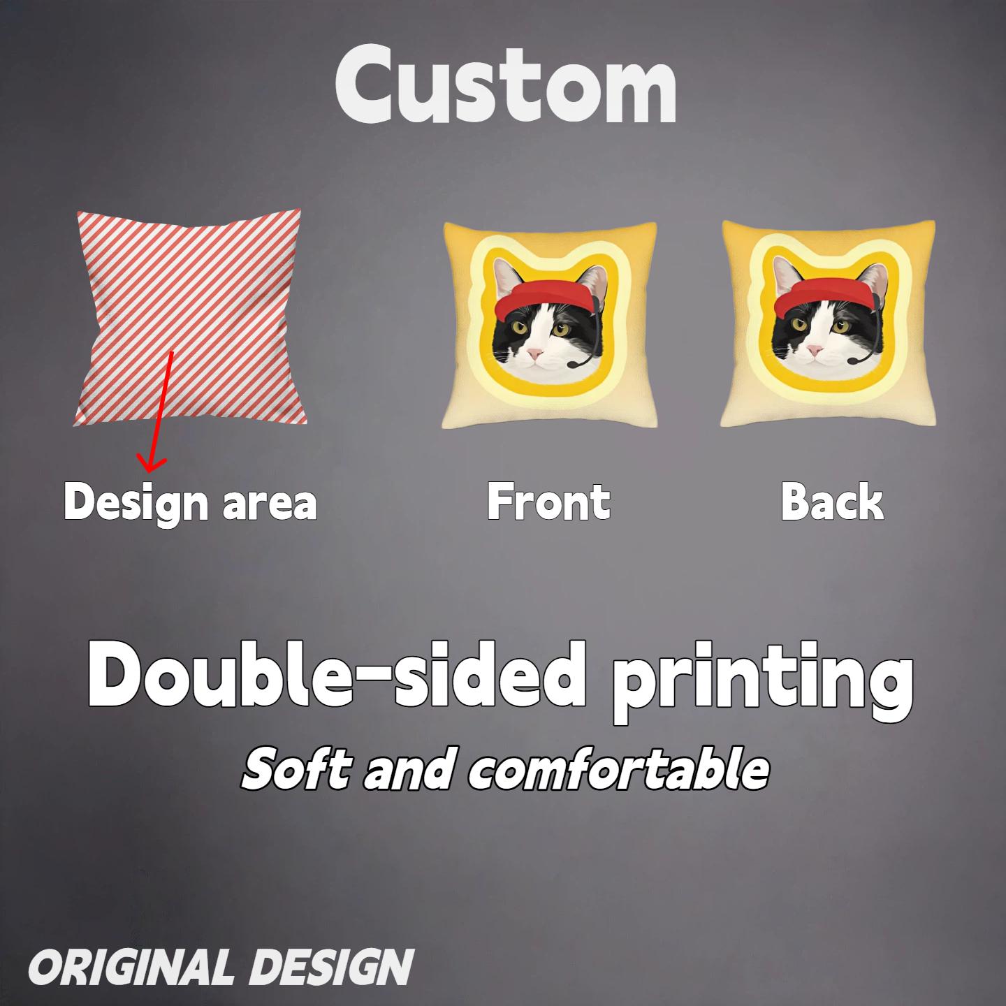 Custom Shaped Pet Pillow | Upload Your Pet Picture