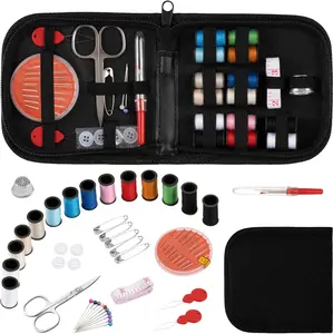 Sewing Kit for Adults, Small Mini Sewing Supplies for Grandma, Mom, Adults, Beginner, Sewing Products Include , Sewing  Thimble, Thread, Tape Measure