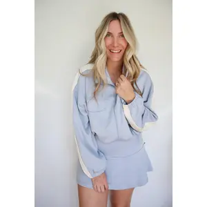 Julia Premium Scuba Track Jacket & Skort Set