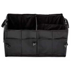 Portable Foldable Car Storage Box, Car Storage Organizer Oxford Cloth Material Multipurpose  Multi-Purpose Organizer, Collapsible Travel Container, Car Container Trunk Organizer Portable and Foldable Accessories