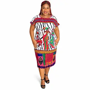 Print Dress with Bold Zebra Stripes and Vibrant Patterns for Women