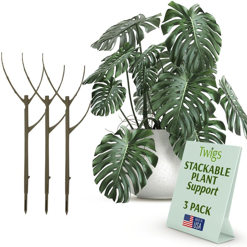Twigs Garden Accessories - Stackable Plant Support Stakes for Indoor ...