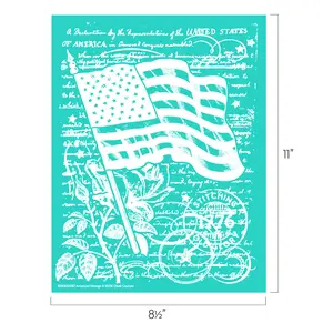 Chalk Couture American Vintage Stencil, DIY Craft