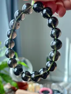 Natural Raw Cintamani Saffordite Tektite bangle Bracelet, wishing stone, Saffordite Tektites, Arizona Tektitest Rectangle beads