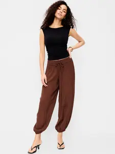 Old Navy Women's High-Waisted Crinkle Chiffon Harem Pants