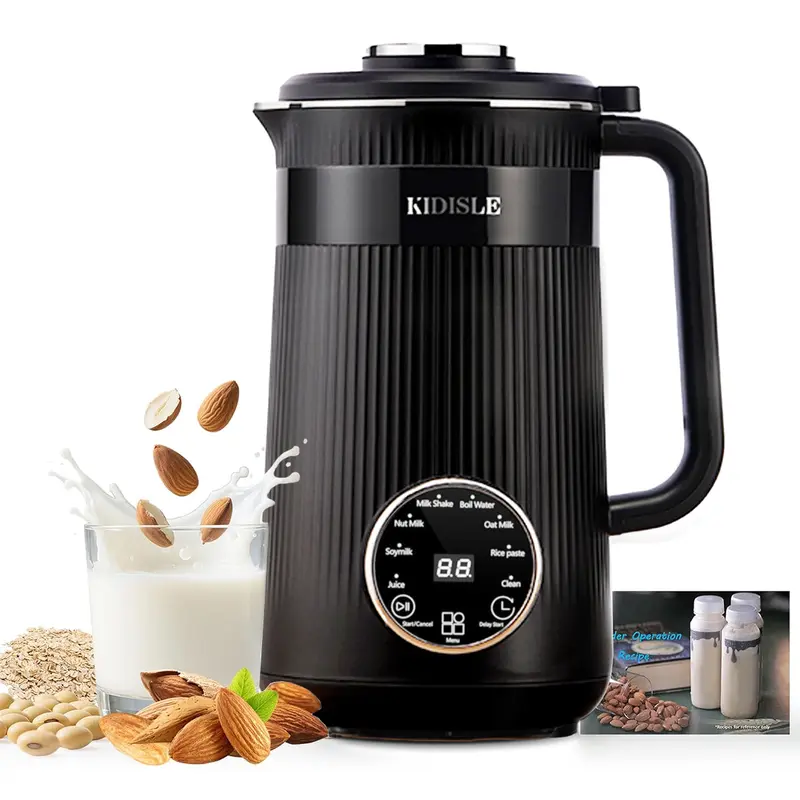 Professional 32 oz Nut Milk Maker – Automatic Plant-Based Milk Machine for Almond, Oat, Coconut, Soy & Non-Dairy Beverages | Delay-Start, Keep-Warm, Self-Cleaning
