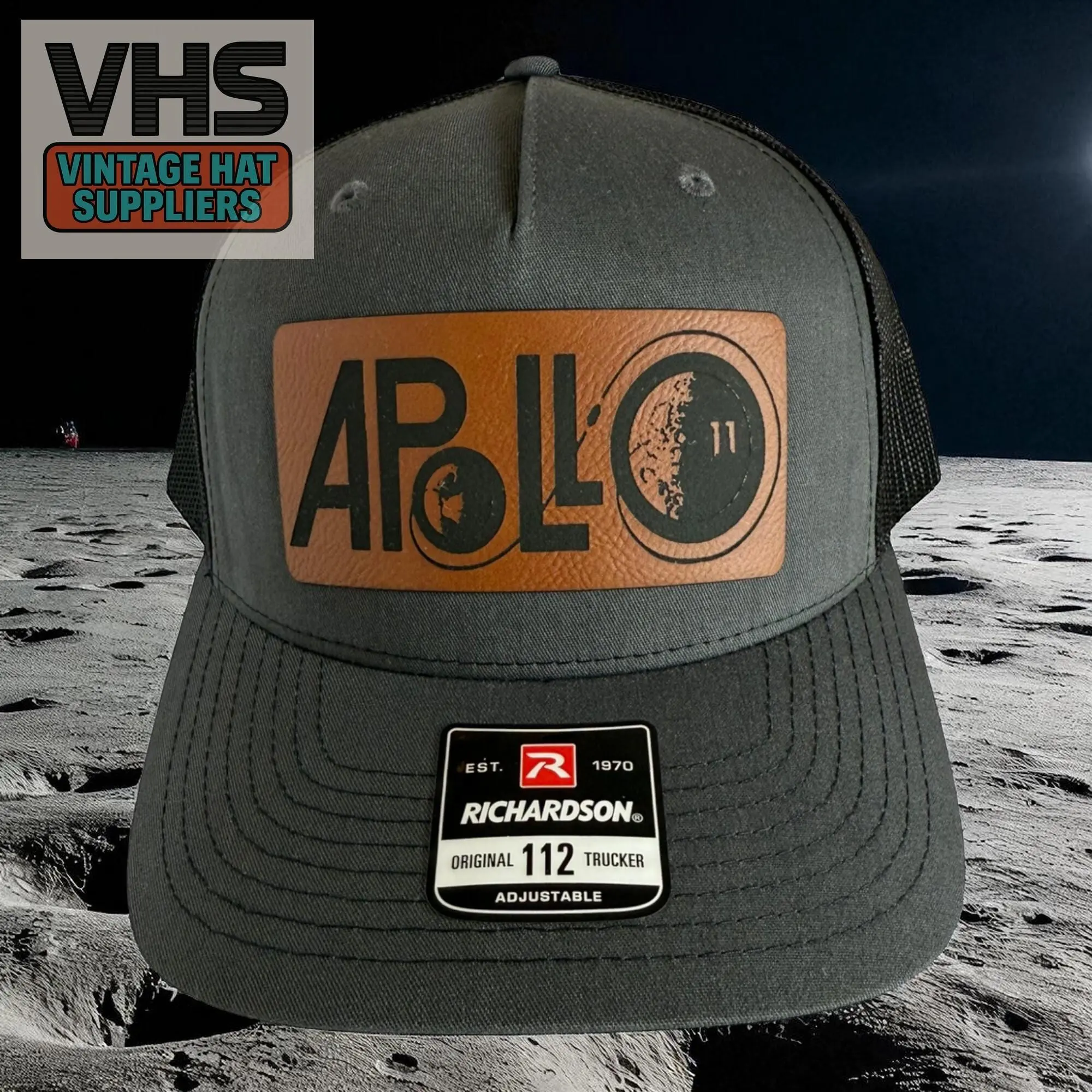 Apollo 11 Trucker Hat: Vintage NASA Space Mission Snapback Cap