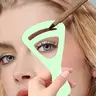 2-Piece Eyebrow Drawing Card Set, Plastic, Eyebrow Stickers, Shaping Template, Eyebrow Trimmer, Drawing Tool, Cosmetic Makeup Tool, Beauty Tools, Eyebrow Makeup Aid for Natural Curved Brows, Eyebrow Tool Set, Eyebrow Stencil Kit