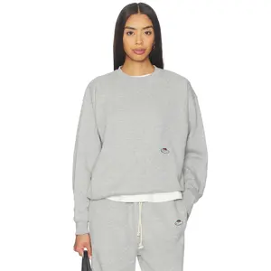 HOMMEgirls X Fruit Of The Loom Crewneck Sweatshirt in Heather Grey
