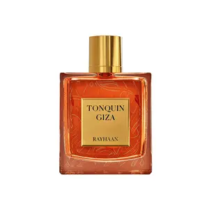 RAYHAAN Tonquin Giza Eau De Parfum, Long-lasting Amber Vanilla Unisex Fragrance with Notes of Cacao, Almond & Tonka Bean, 100ml, 100 Ml Perfume, Longlasting Unisex Fragrance