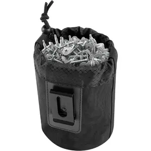 /Screw Work Pouch,Metal Clip-On Tool Pouch for Tools Screws and Nails,Ideal for Electrician Plumber Carpenter Contractor Handy Man and Any Tradesperson