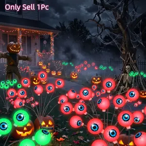 Solar Eye Ball Light for Halloween and Easter Decorations, Create a Spooky Atmosphere, 1 Piece Solar Powered Decoration