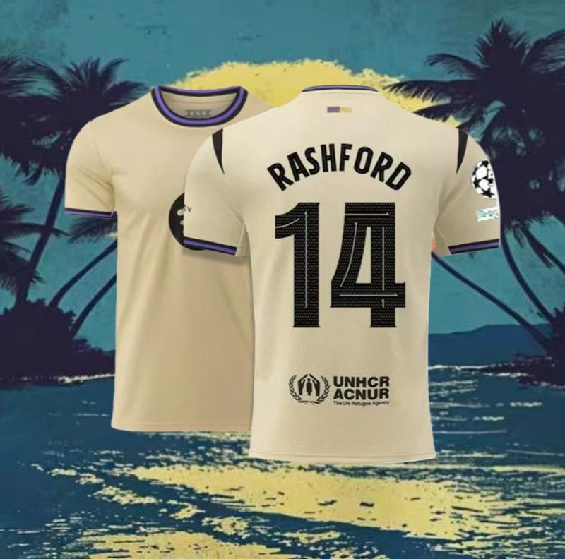 2025-26 Champions League Away Kit LamineYamal #10 FanEdition AdultMoisture-Wicking Breathable Football jersey-suitable for UEFA competitions New Year Gift