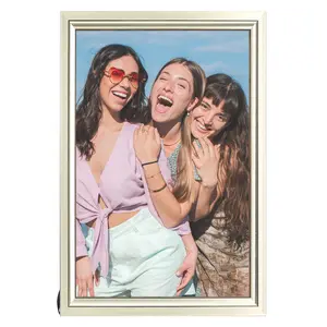 REGALWOVEN Wall Picture Frames for Wall or Tabletop, Modern Rectangle Photo Frame Display for Home Decor 4x6 Inch Gold