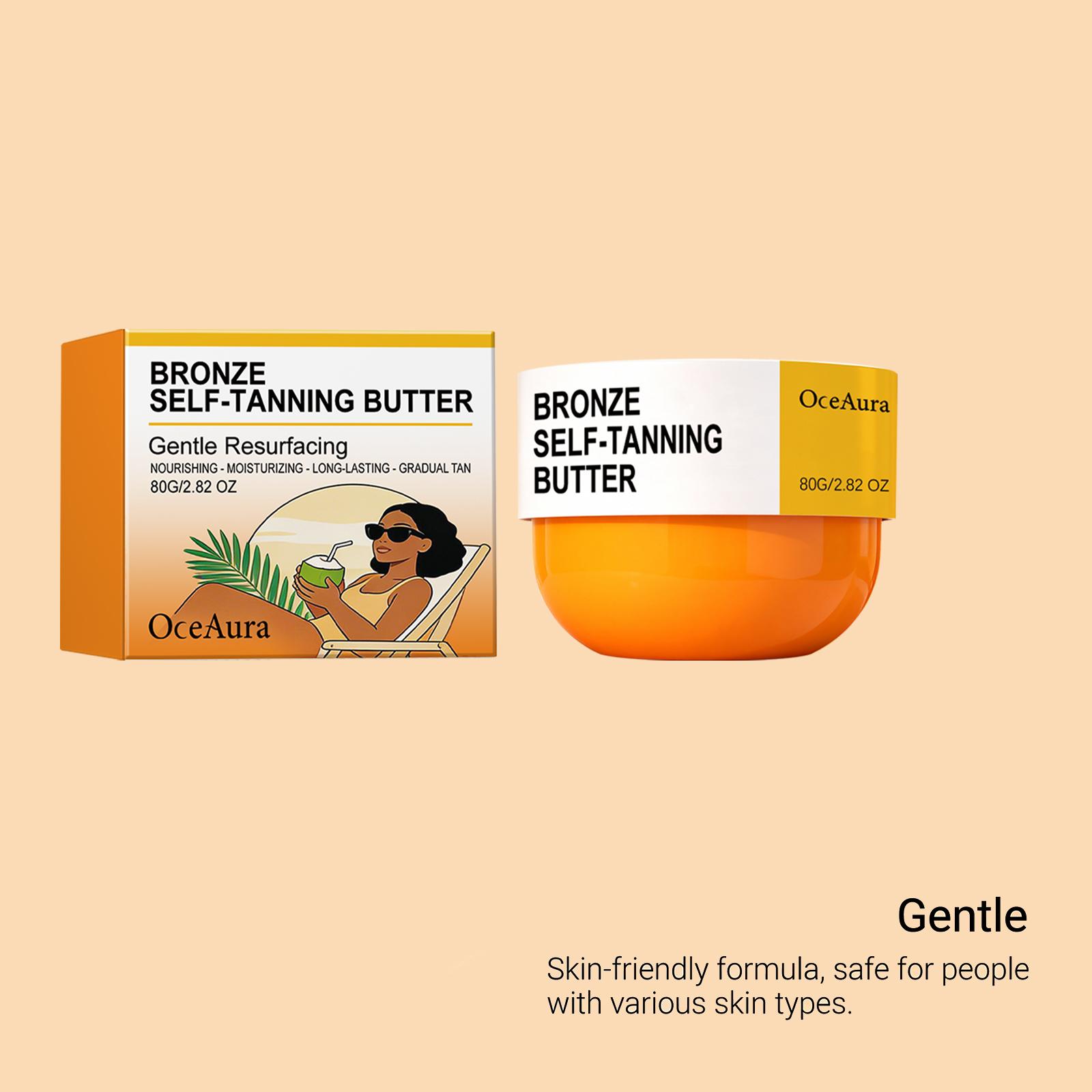 Bronze Gradual Tanning Butter – Hydrating Self-Tanning Butter for Body – No Orange Tones – 6.7 fl oz (150ml)