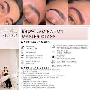 Brow Lamination 1:1 Masterclass