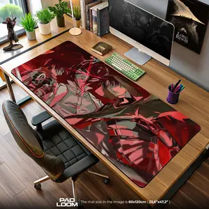 Mikasa Ackerman Mouse Pad - Crimson Titan Anime Desk Mat