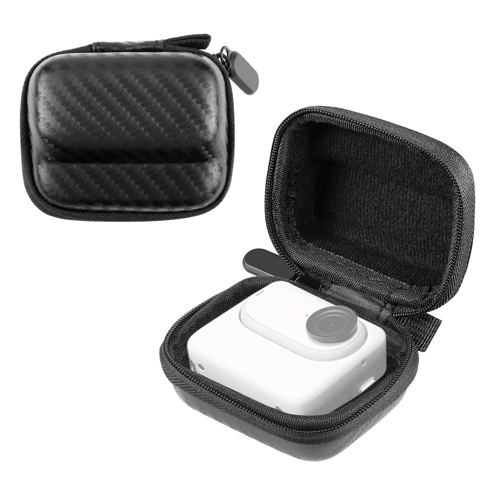Puluz Mini Body Case for Insta360 Go 3/go 3s, Carbon Fiber Eva Shockproof Portable Storage Bag, Compact and Durable Design