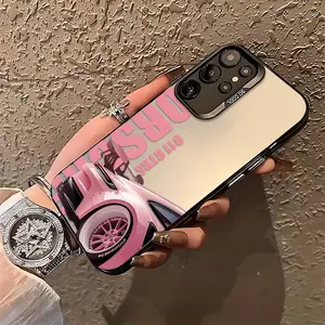 Luxury Car P-Porsches Design Protective Phone Case Suitable for Samsung Galaxy S26 S25 S24 A37 A57 A17 A07 A56 A26 A36 A55 A35 A06 A16 A05 A14 A24 A34 A54 A15 A05s A04e A25 S23 S22 S21 S20 FE Ultra Plus Edge 4G 5G Anti Fall Matte Back Cover