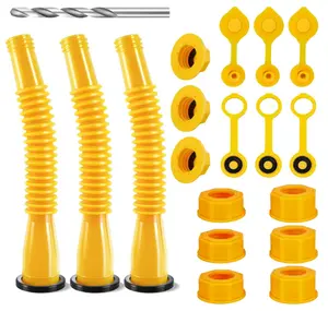 Gas Can Spout Replacement, Anti-Spill Gas Can Nozzle Replacement, 3-Kit Fit for Most 1/2/5/10 Gal Can