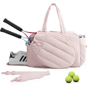 Tennis Gym Bag for Women, Tennis Backpack Holds 2 Rackets with Shoe Compartment, 15.6" Laptop Gym Backpacks for Court, Off-work, Everyday & Overnight Weekend