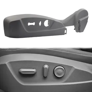 Dasbecan Left Driver Side Seat Switch Bezel Trim Panel Compatible with Chevrolet Malibu 2013 2014 2015 2016 Replaces 22753132 (Gray) Seat Adjuster Switch Bezel Cover