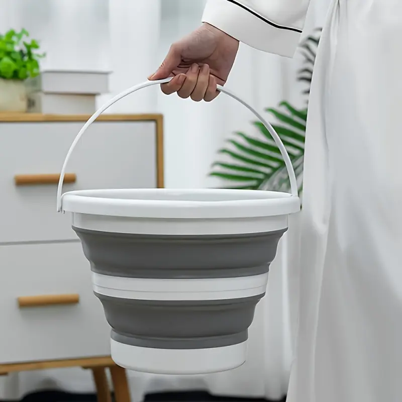 1.32 Gal Foldable Silicone Bucket. Lightweight, compact & durable. Easy to clean & store. Perfect for car washing, fishing, camping, gardening, travel and daily home use, Home Goods.