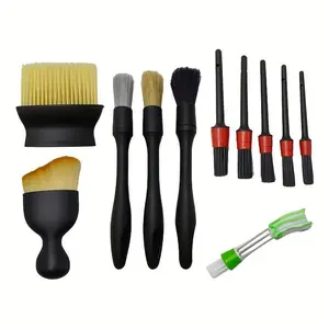 Automotive Detail Brush Set - Internal Cleaning and Ventilation Dust Removal Tools, Automotive Parts, Automotive Maintenance Cleaning Brush, Car Detailing Brushes, Car Cleaning Supplies, Car Detailing Products, Car Detailing Accessories