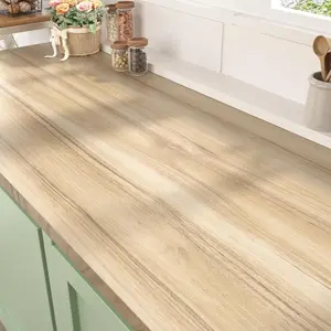 Light Wood Grain Contact Paper Peel and Stick Countertops Waterproof Wood Wallpaper for Kitchen Cabinets Self Adhesive Wooden Vinyl Wrap for Countertop Covers Table Desk 24" x 394"