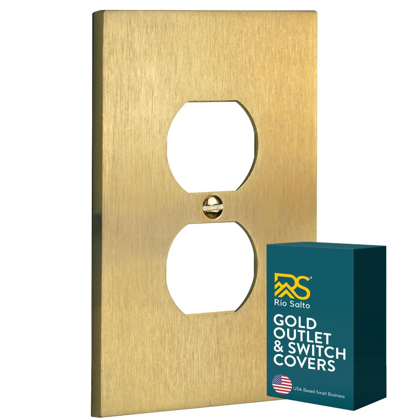Rio Salto Forge Collection Gold Wall Plate — Light Switch & Outlet Cover