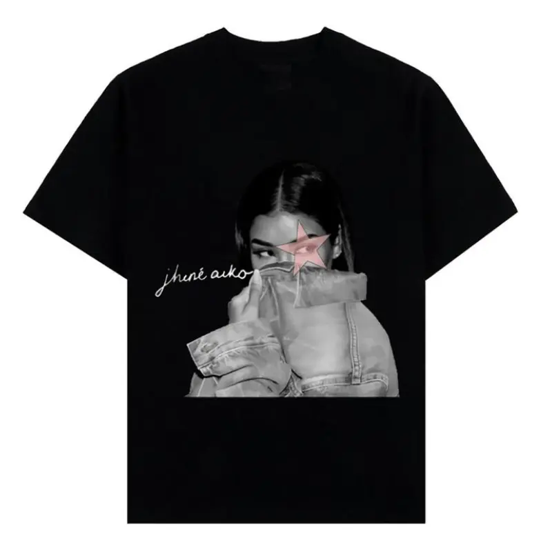 Jhenee Star Pink T-shirt, Streetwear Graphic Sleeve Tee, Unisex Music Shirt