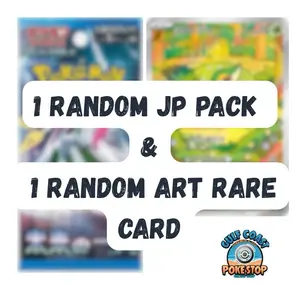 1 Random JP Pokemon Pack & 1 Random Art Rare Card