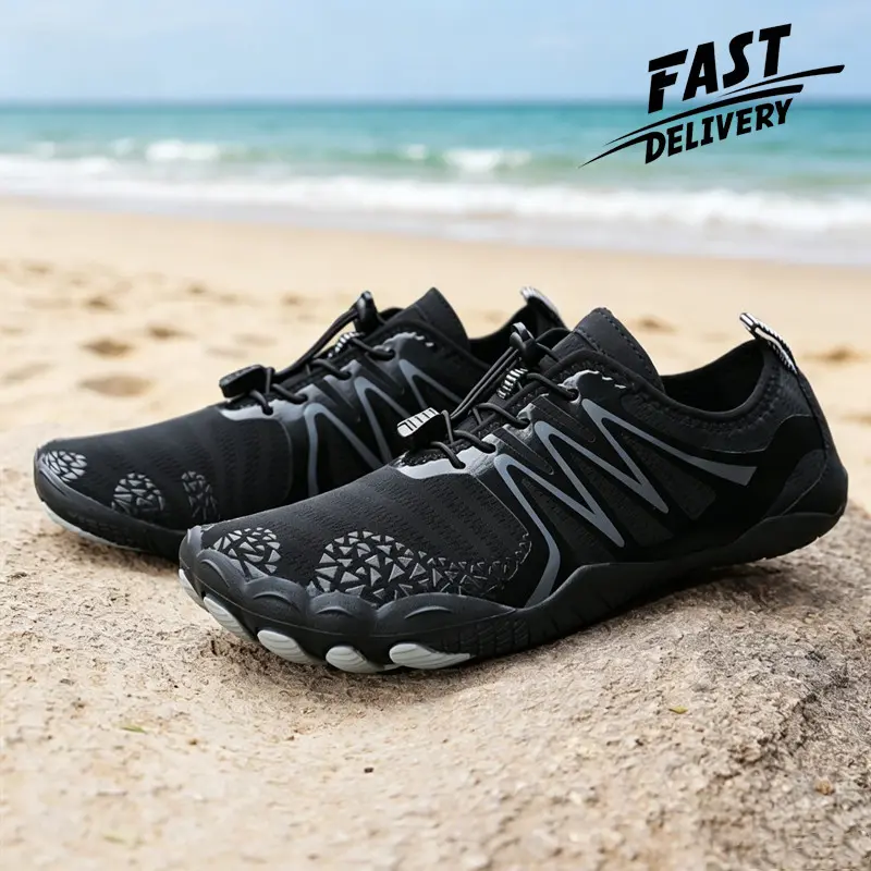 Men's Creek Shoes, Comfortable Lightweight Non-slip Water Sports Shoes, Summer Outdoors Beach Shoes, Snorkeling Shoes,  Barefoot Skin Shoes, Diving Shoes