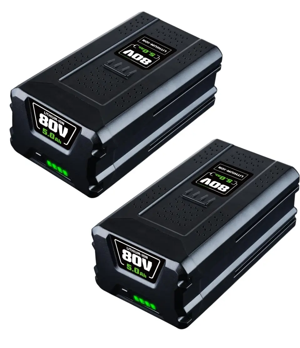 Greenworks GBA80200 Compatible Battery 5.0Ah 80V — Replacement Option, Designed for 80V Lawn Mower Hedge Trimmer Pole Saw, Built for 80V MAX G-MAX Tools