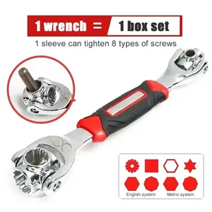 MultiTool Wrench Universal Spline 8mm to 19mm Socket Hand Tools  Rotation Sleeve Tiger Wrench for Home Auto Repair