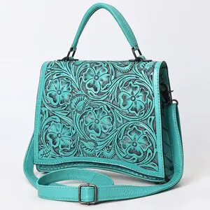 Ellsworth Hand Tooled Leather Tote Bag