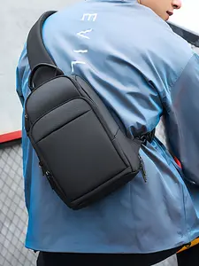 Unisex Minimalist Chest Bag, Versatile Fashion Accessory for Multiple Occasions, Stylish Crossbody Design for Men and Women, Zipper Belt Bag