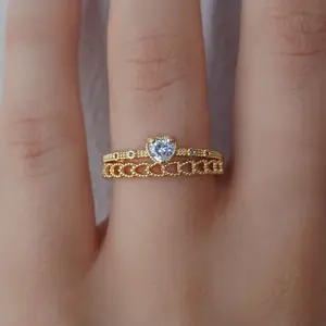 EVRY JEWELS Gold or Silver Plated Women's Isn't She Lovely Ring