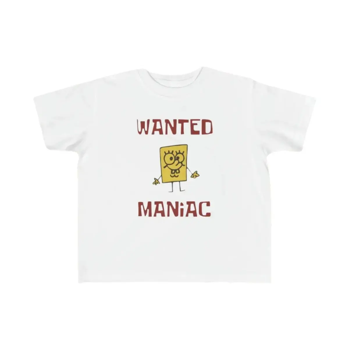 Spongebob Meme Wanted Shirt Cartoon Funny- Menswear Breathable Sweat Tops Graphic Tshirts